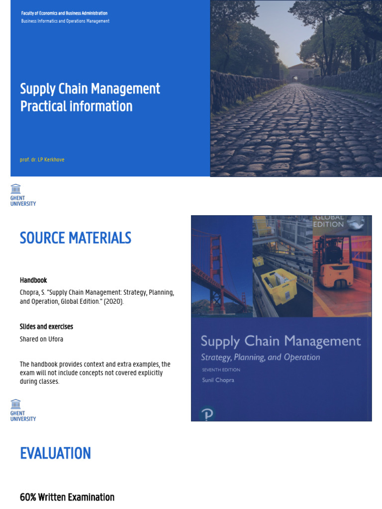 Supply Chain Management Course Overview | PDF | Software | System Software