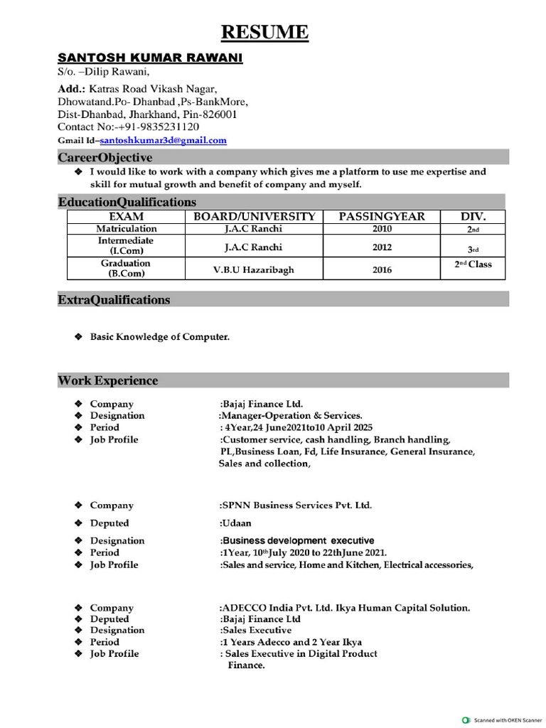 CV Update New Final | PDF