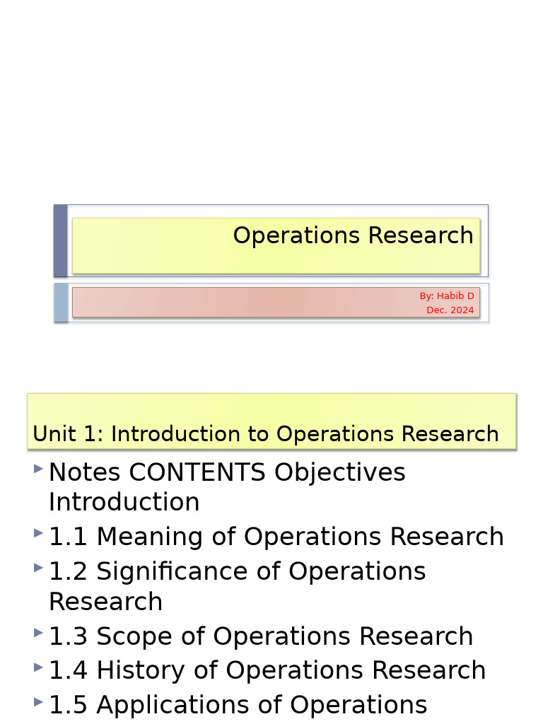 Introduction to Operations Research | PDF | Mathematical Optimization ...