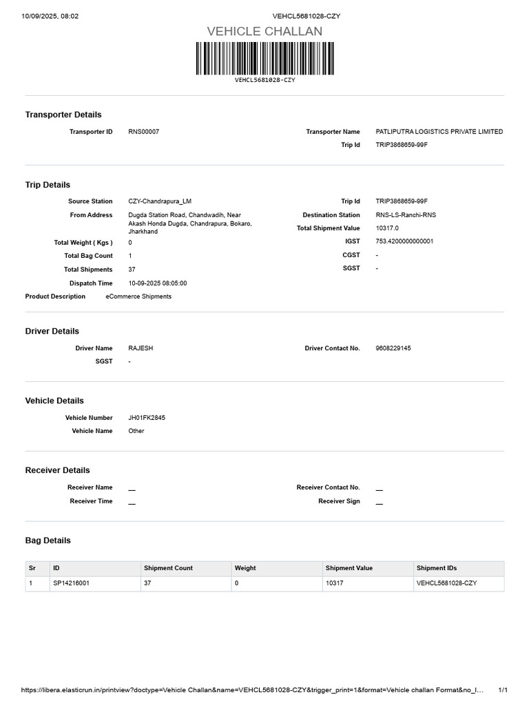 Rto 10 9 25 | PDF