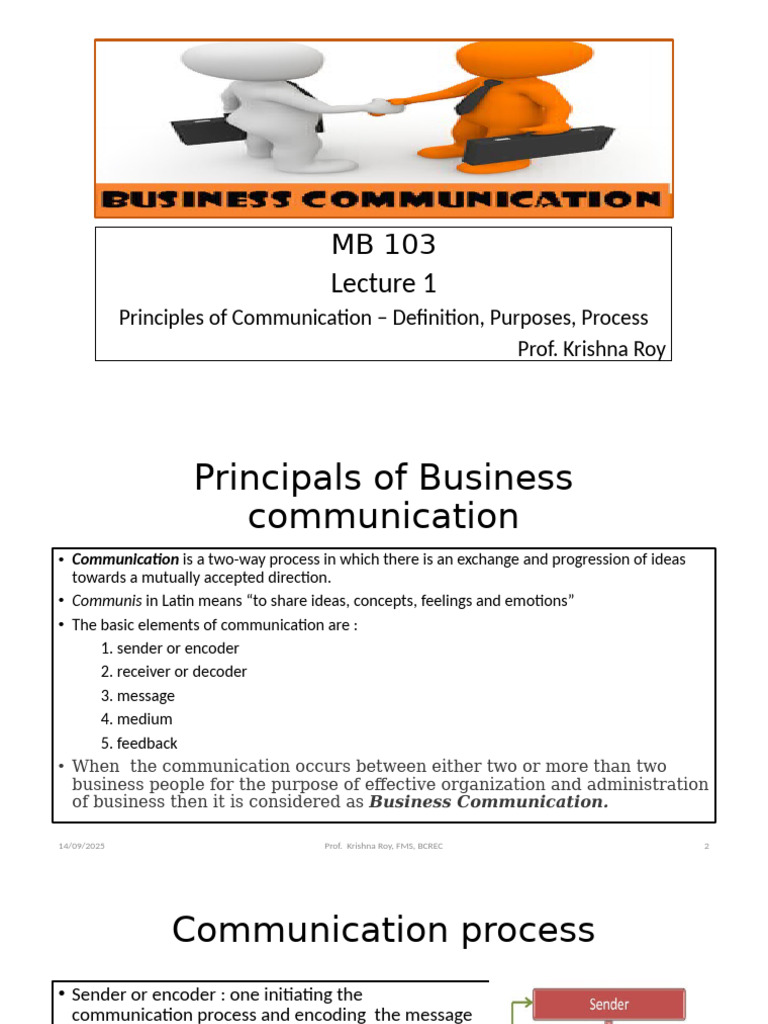 Principles of Business Communication | PDF | Communication | Human ...