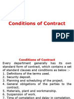 Conditions of Contract