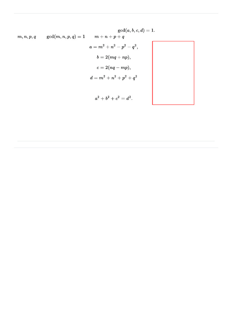 Solutions For A 2+b 2+c 2 D 2 | PDF