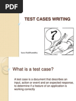 Test Cases Writing: Isuru Kodithuwakku