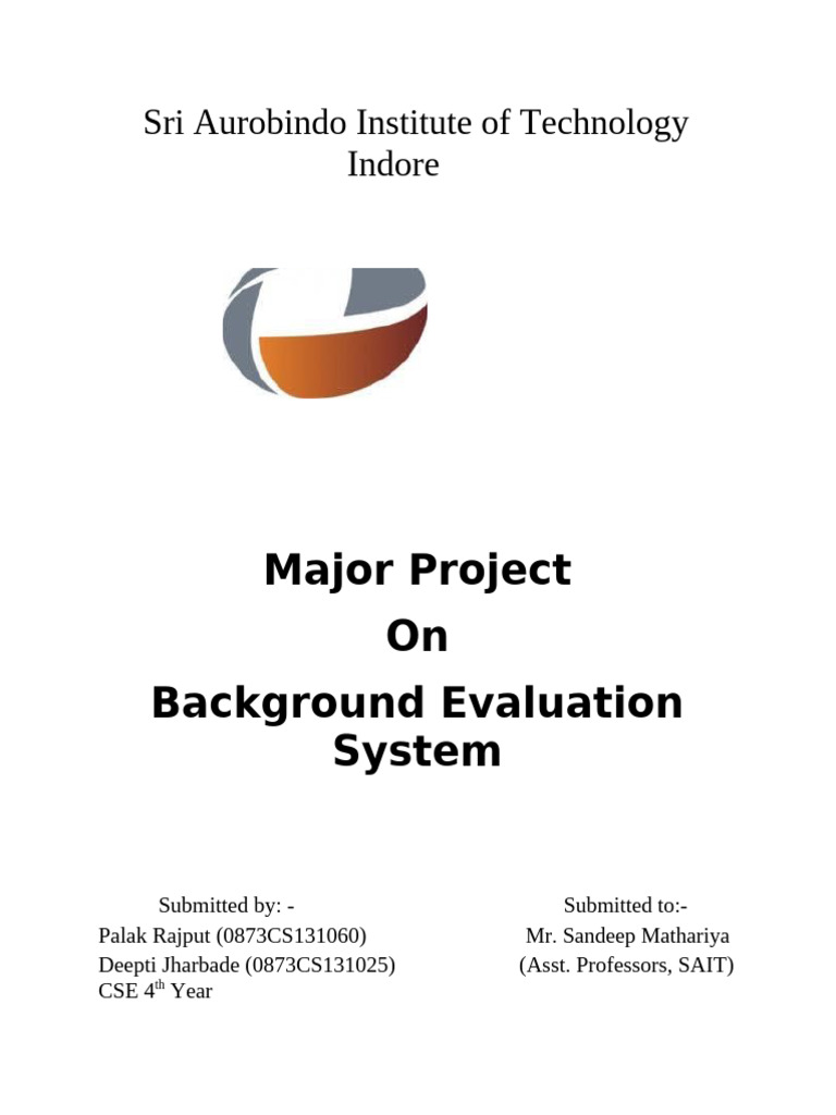 Background Evaluation System Project | PDF | Background Check | Computing