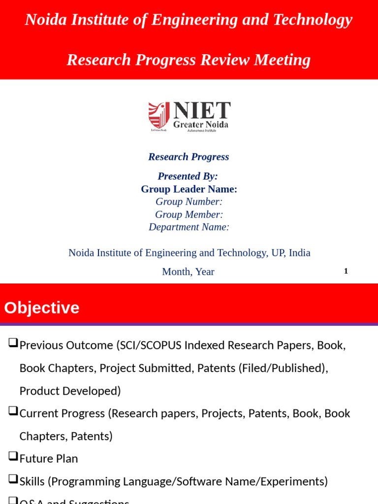 Research Progress Review Meeting 2024 | PDF