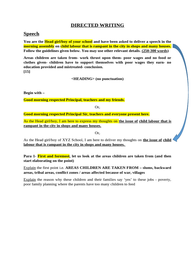 Directed Writing | PDF | Critical Thinking | Cognition