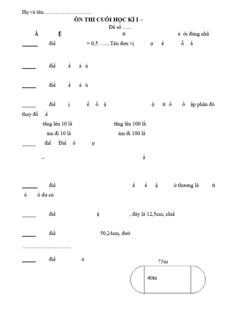 15.de On Toan Cuoi Ki 1 | PDF