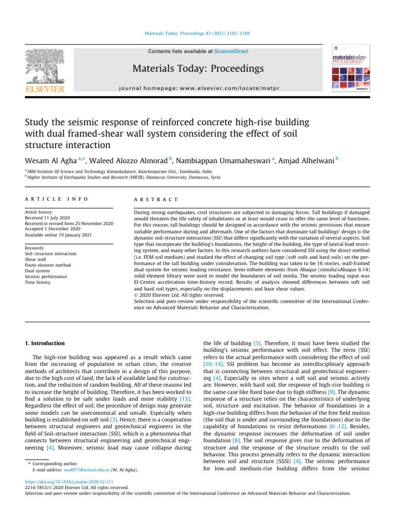 1 s2.0 S2214785320397960 Main | PDF | Structural Engineering | Solid ...