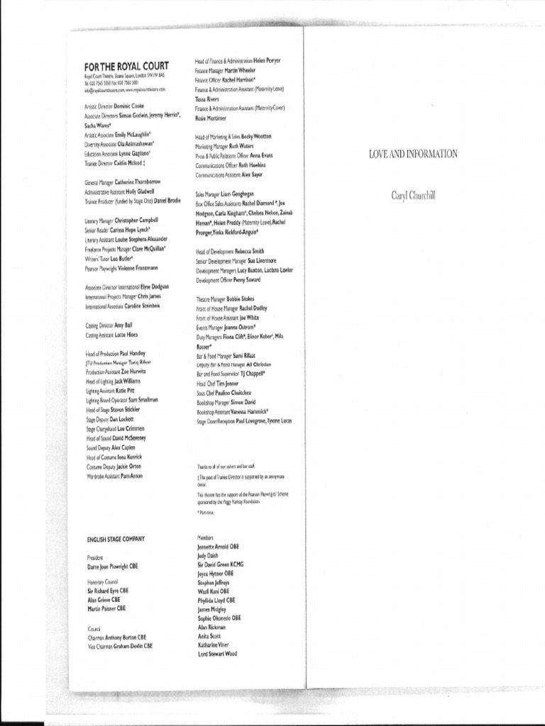 Love and Information | PDF