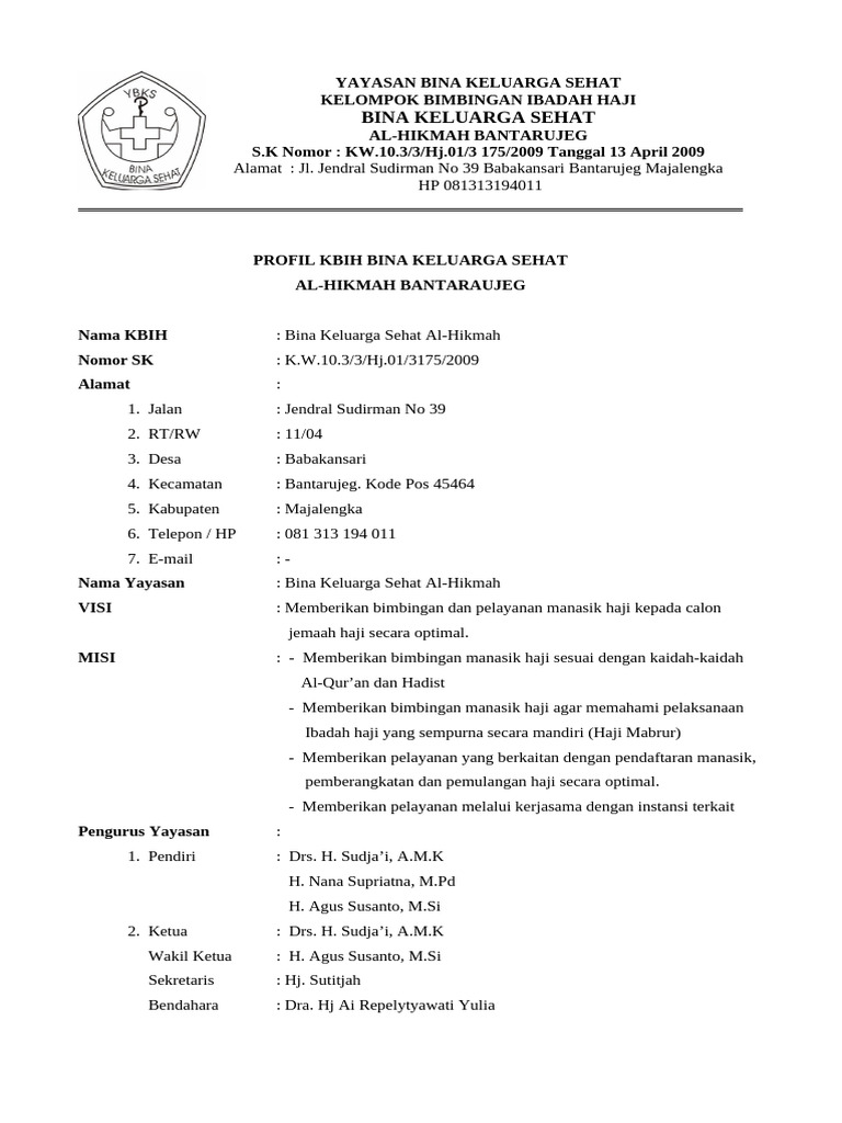 Profil Kbih | PDF