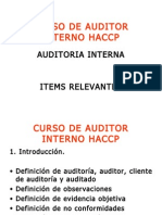 CURSO de Auditoria HACCP