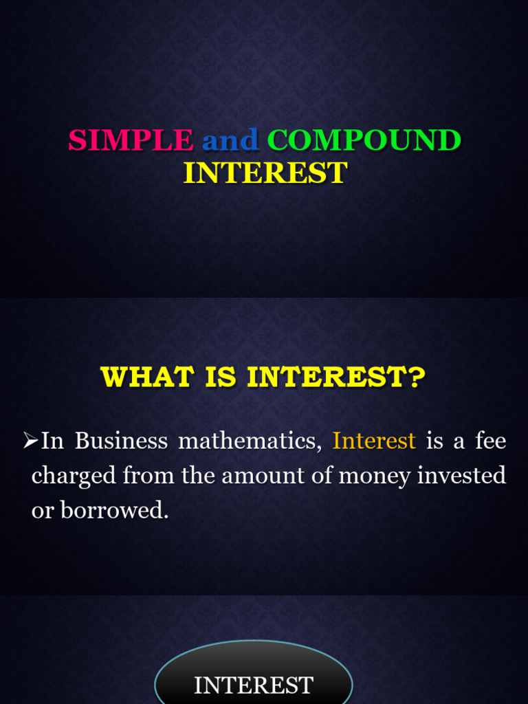 Simple vs. Compound Interest Guide | PDF | Interest | Compound Interest