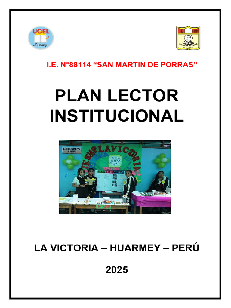 Plan Lector 2025 SMP Ok Ok | PDF | Salón de clases | Aprendizaje