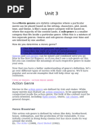 Action Genre Codes and Conventions | PDF