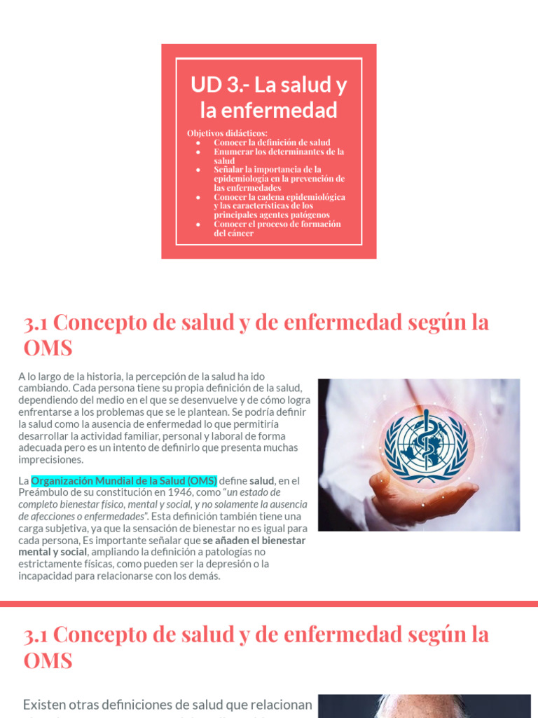 Salud y enfermedad: conceptos clave y prevención | PDF | Cáncer | Infección