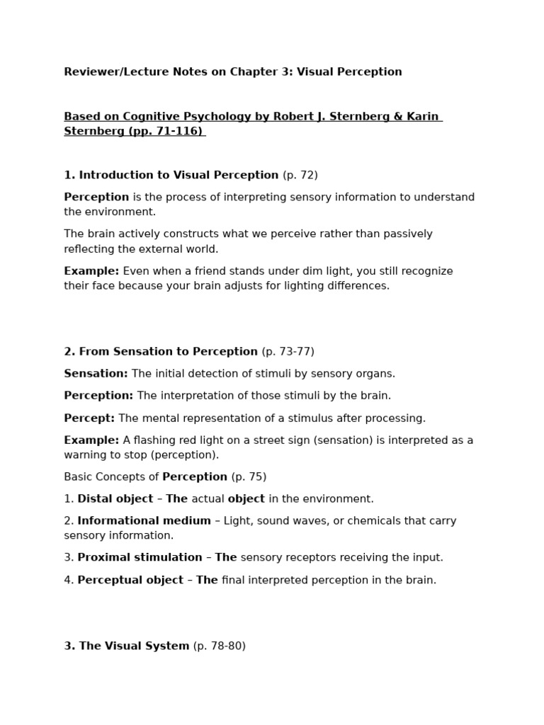 Understanding Visual Perception Basics | PDF | Perception | Visual ...