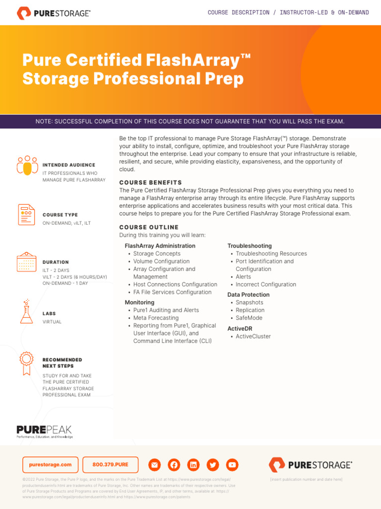 FlashArray Implementation Exam Prep Guide | PDF | Graphical User ...