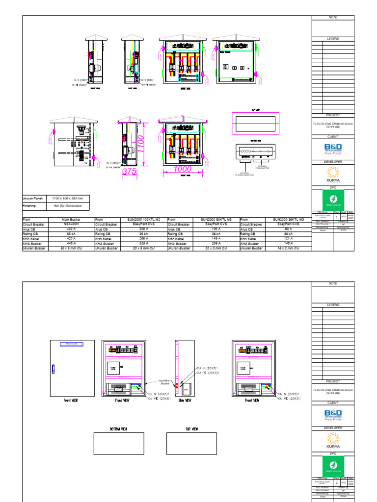 Electrical Panel Layout for Solar Project | PDF | Electrical Equipment ...