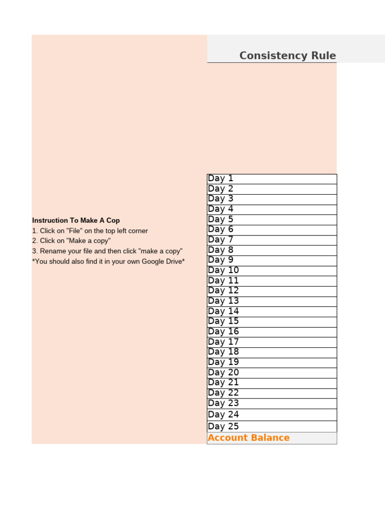 MyFundedFutures Consistency Calculator | PDF