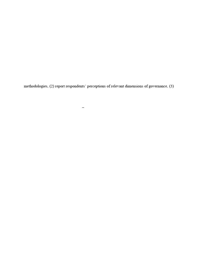 Worldwide Governance Indicators Overview | PDF | Governance | Data