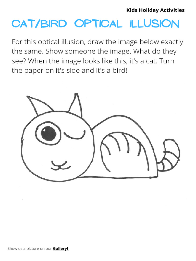 Cat Bird Optical Illusion | PDF