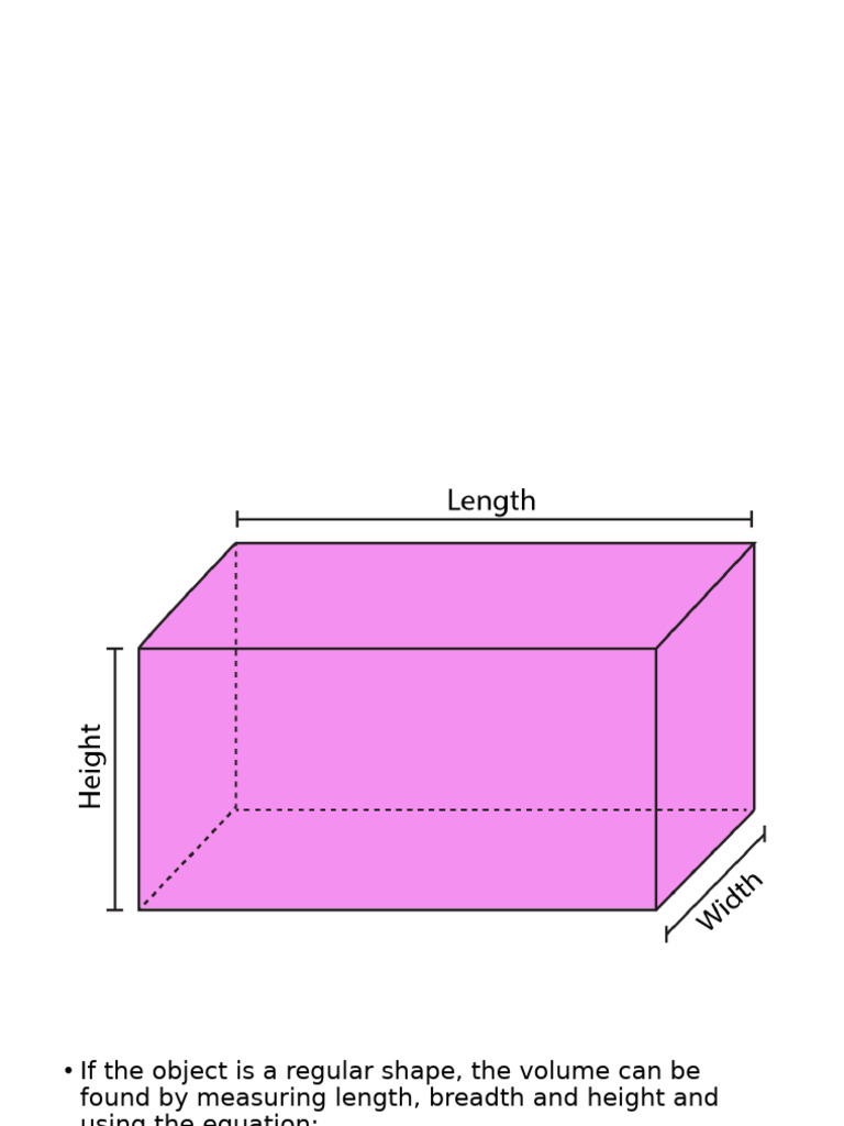 Measuring Volume of Regular and Irregular Shapes | PDF