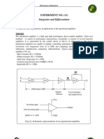 Electronics Lab - Integrator and Differentiator Circuits