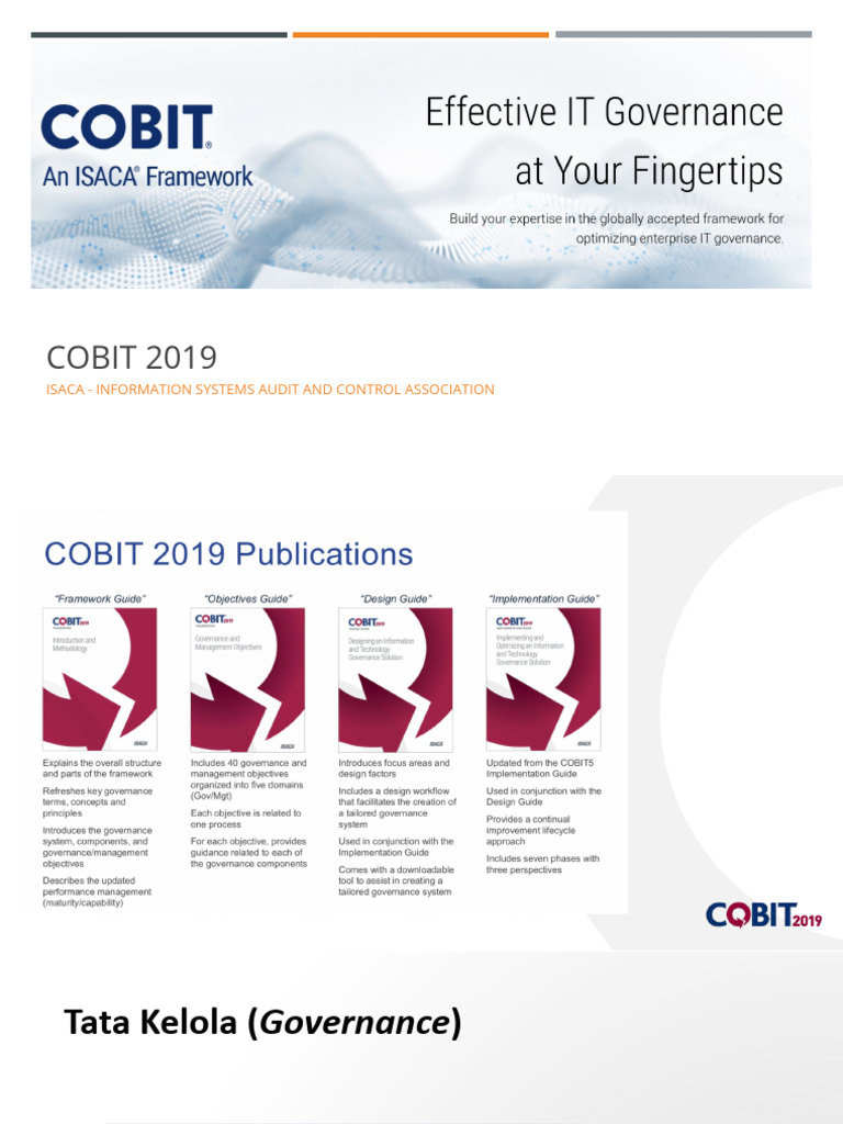 Kerangka Kerja COBIT 2019 untuk Tata Kelola | PDF