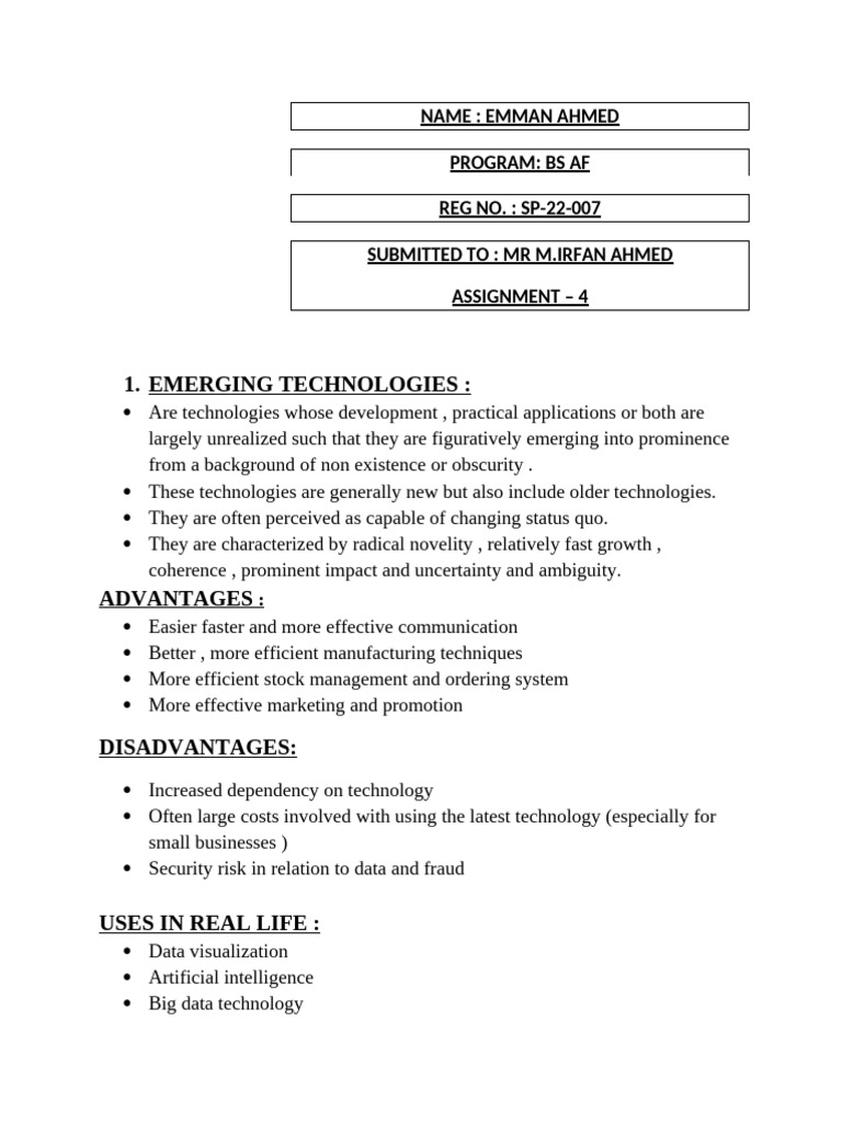 Computer Assignment 4 | PDF | Internet Of Things | Computing