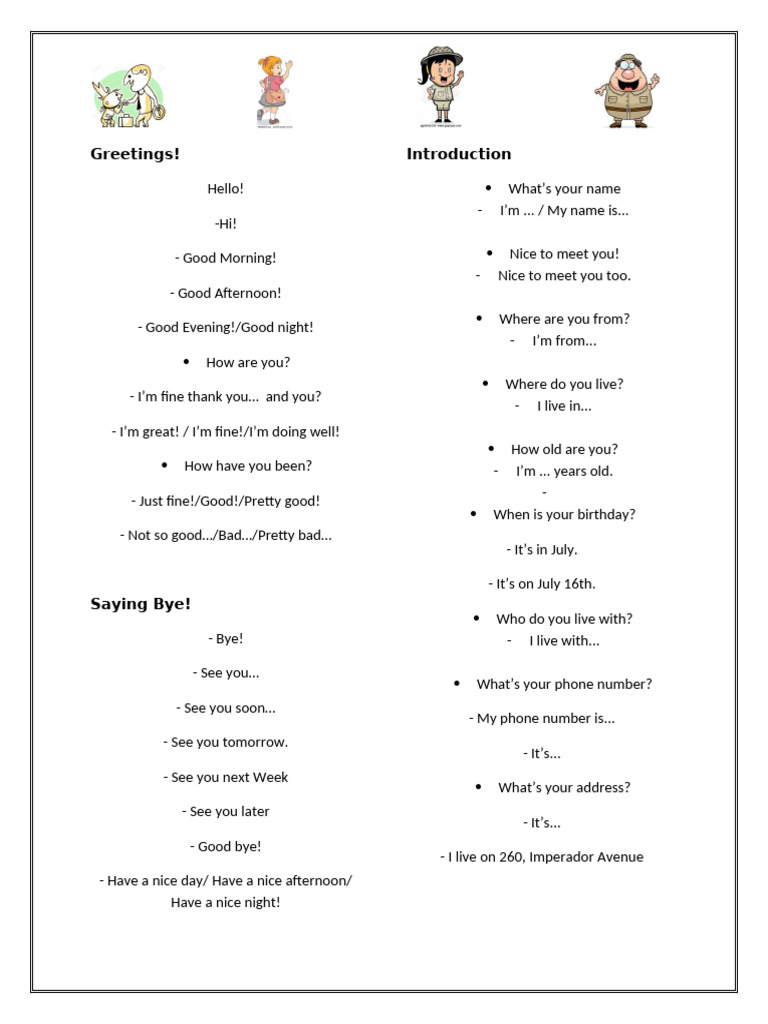 Greetings Activities Promoting Classroom Dynamics Group Form 89962 | PDF