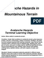 Avalanche Hazards in Mountainous Terrain