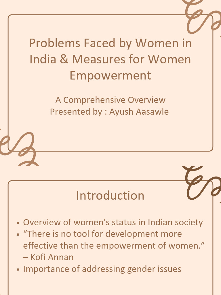 Women Empowerment Challenges in India | PDF