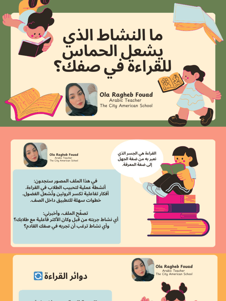 Ola Ragheb Fouad: Arabic Teacher | PDF