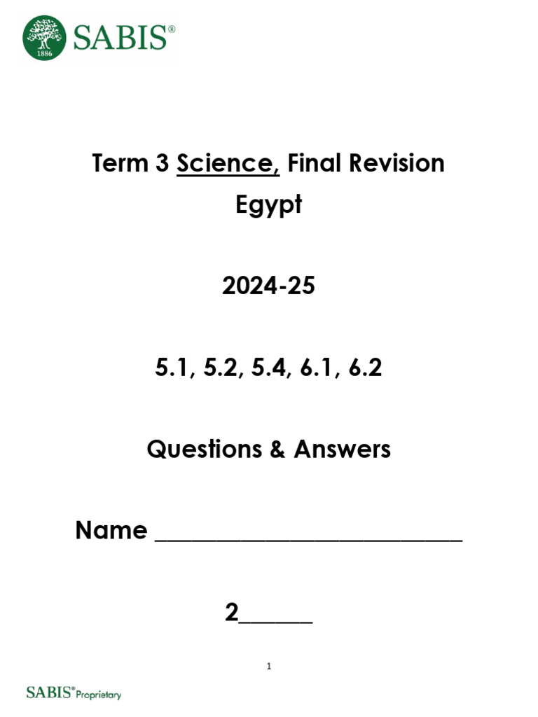 Term 3 Science Revision: Earth Resources | PDF | Moon | Water