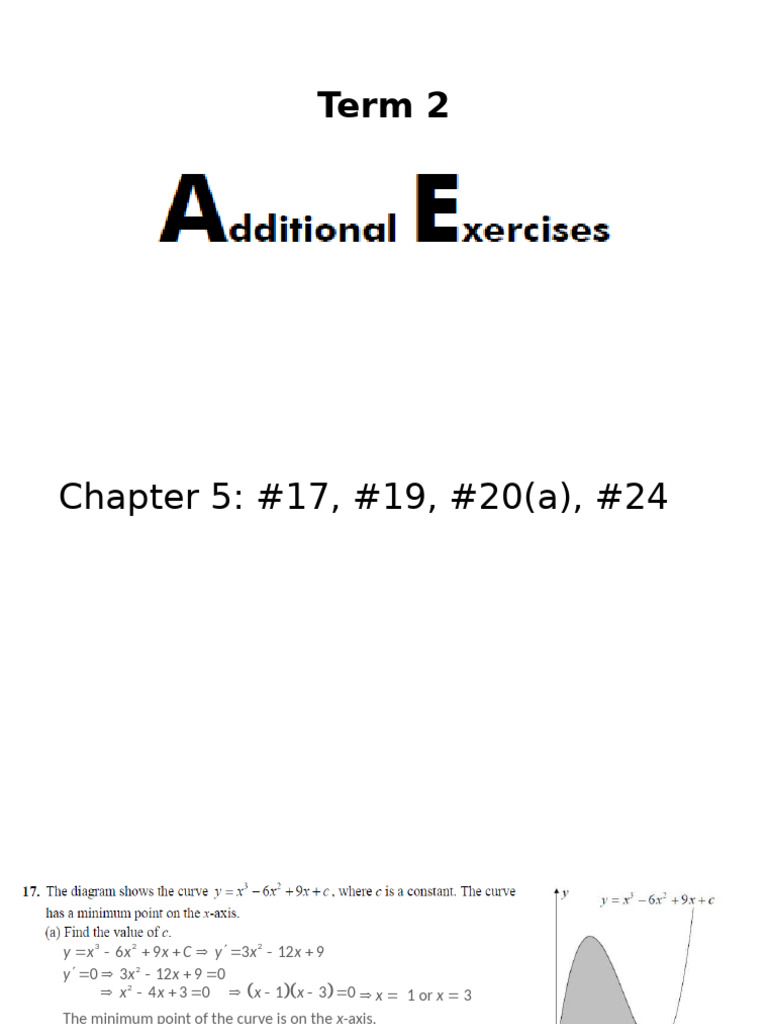Term 2 - Additional Exercises | PDF | Mathematics | Mathematical Analysis