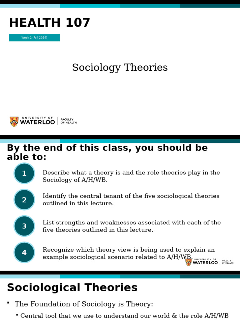 Lecture 2 - Sociology Theories | PDF | Society | Sociology