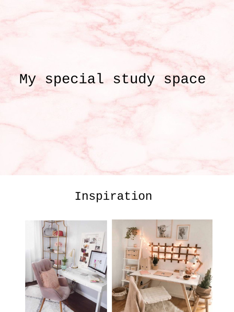 My Special Study Space | PDF