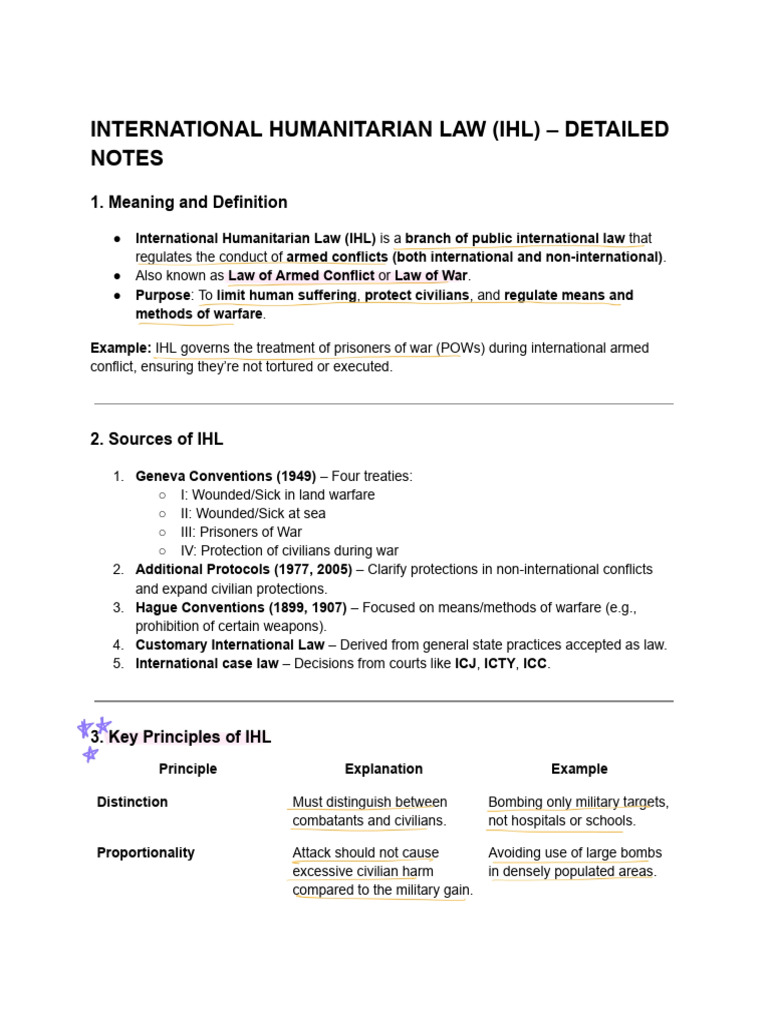 Overview of International Humanitarian Law | PDF | International ...