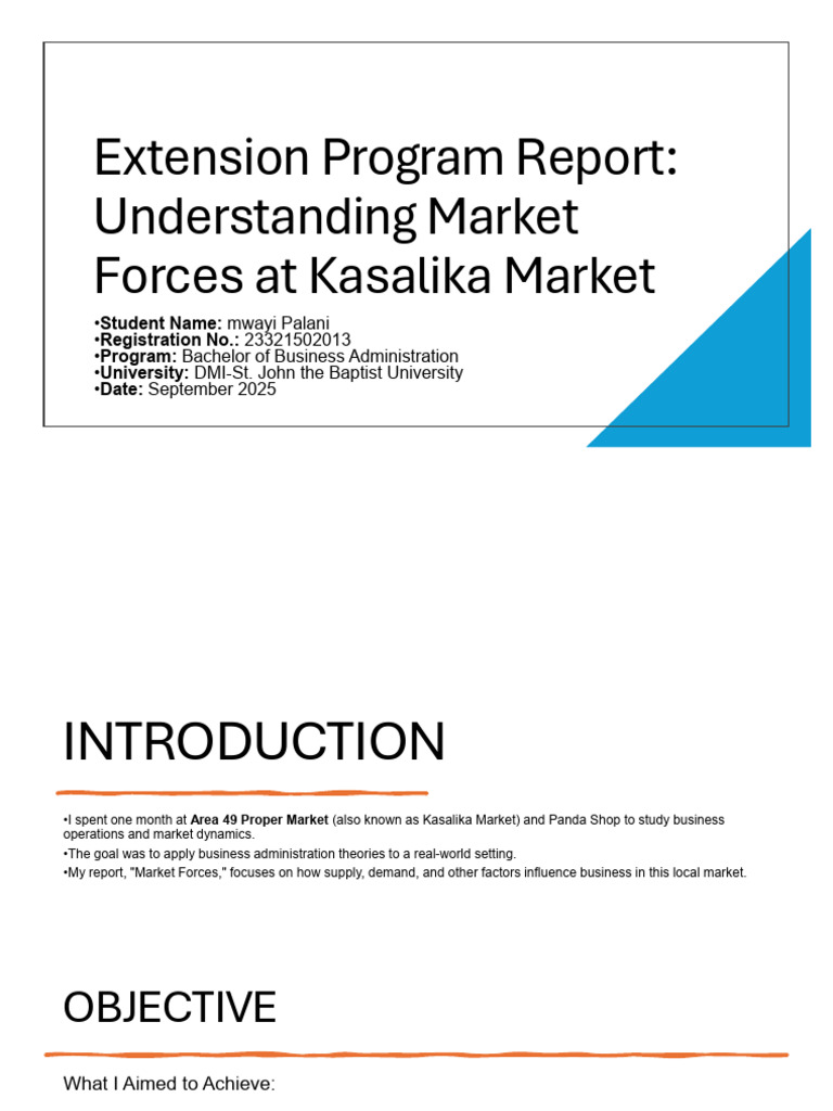 Market Forces Analysis at Kasalika Market | PDF | Market (Economics ...