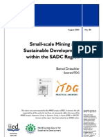 Small-Scale Mining and Sustainable Development Within The SADC Region