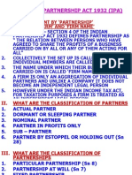 Module V - Partnership Act 1932 (Ipa) : I. What Is Meant by Partnership, Partner, Firm and Firm Name