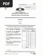 Geografi SPM2004 Kertas 2