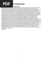 Makalah Analisis Swot