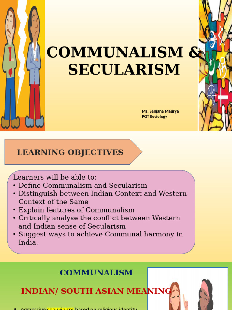 Communalism & Secularism | PDF | Secularism | Political Science