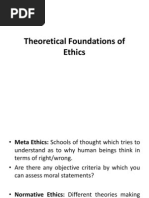 Theoretical Foundations of Ethics