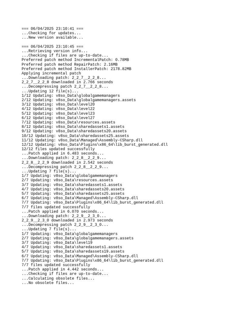 Patch Update Process Log | PDF | Operating System Families | System ...