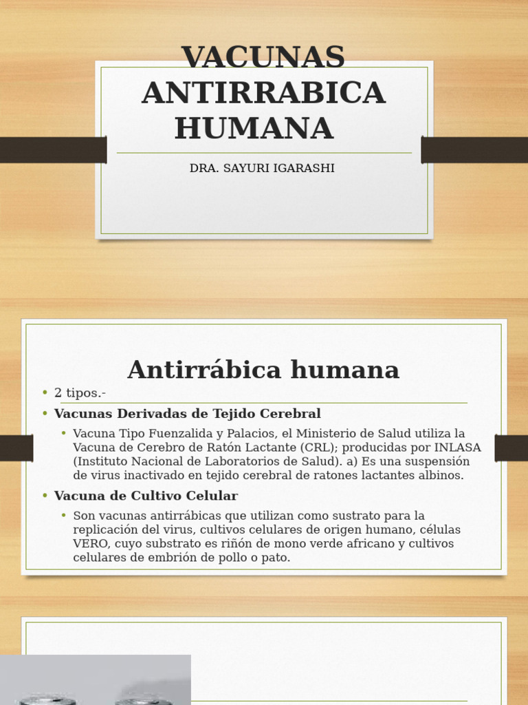 Vacunas Antirrabica Humana | PDF | Rabia | Biología