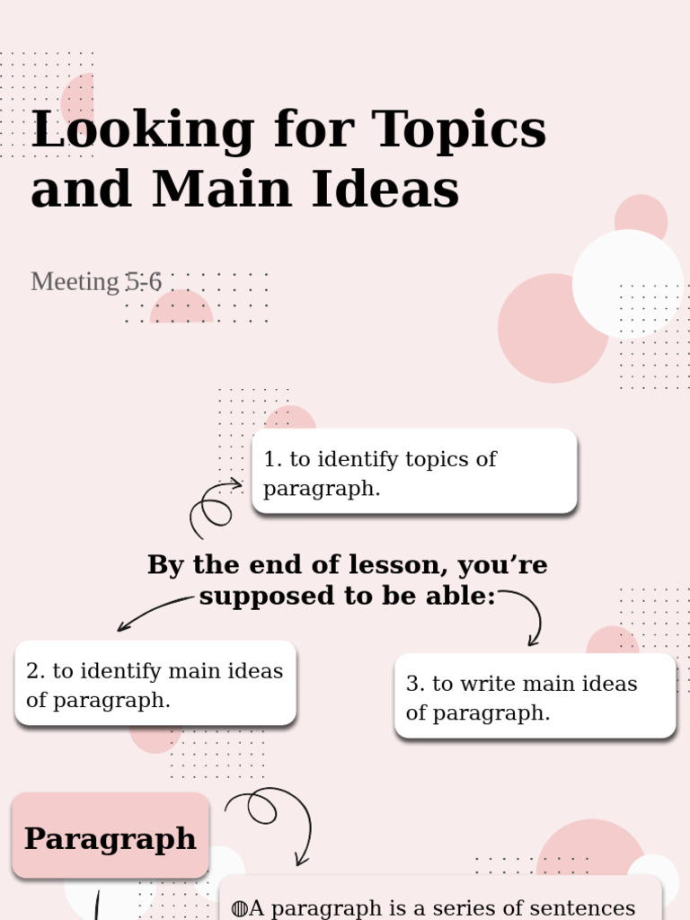 Identify Topics and Main Ideas in Paragraphs | PDF | Palm Oil ...