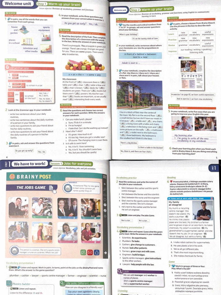 Brainy 6 Unit 1 | PDF